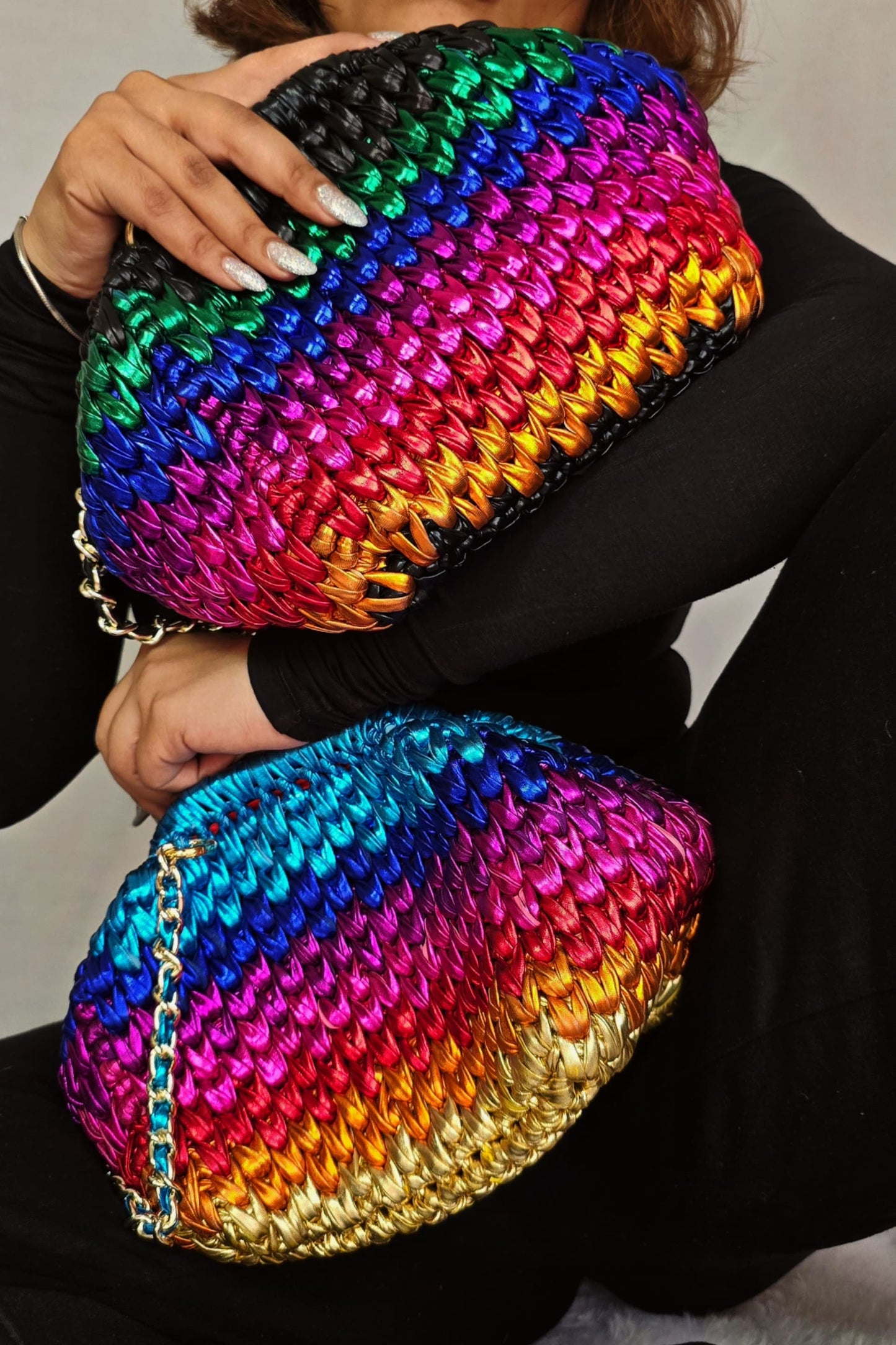 Cloud Dark Rainbow - Clutch Bag
