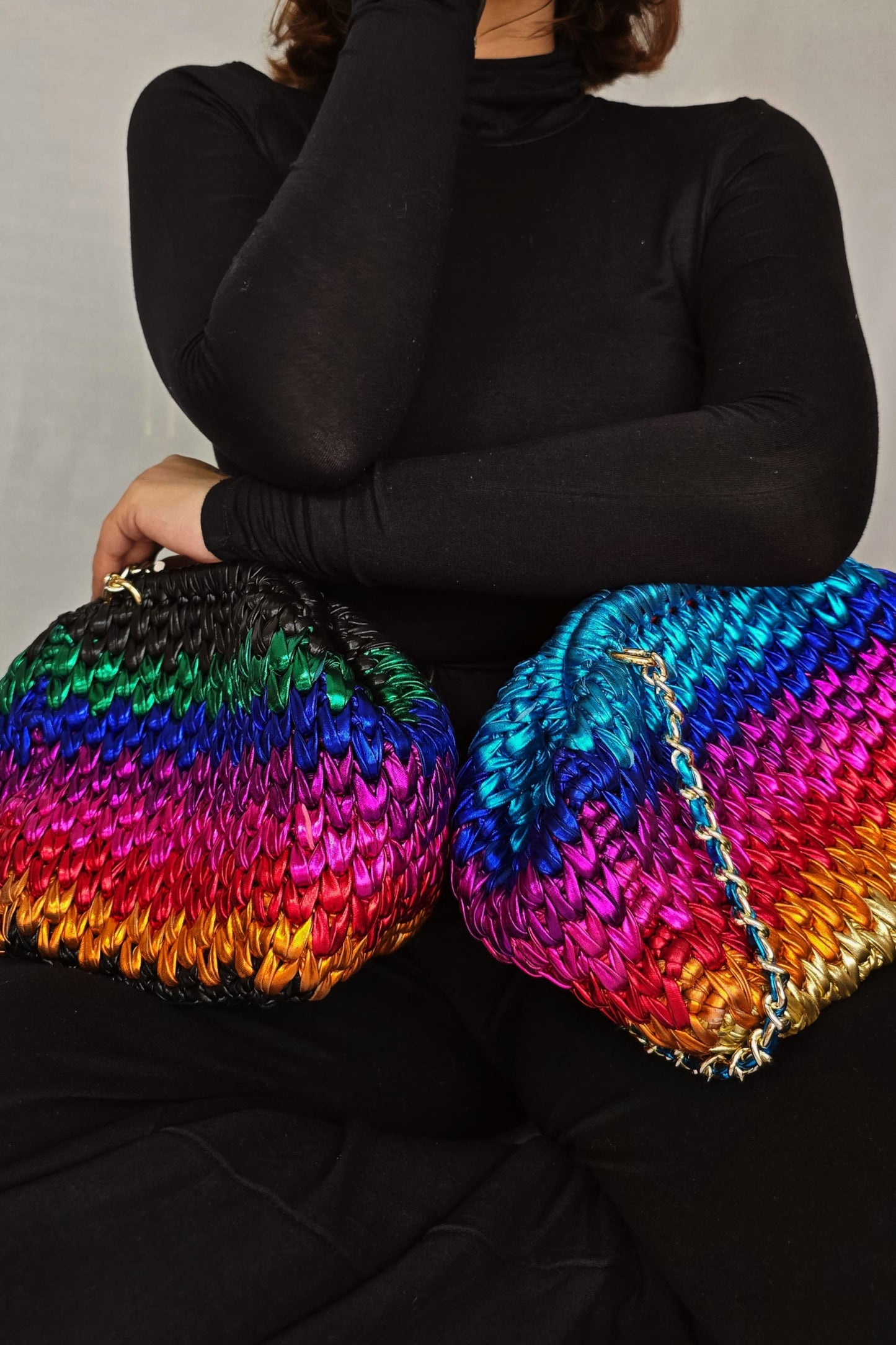 Cloud Dark Rainbow - Clutch Bag
