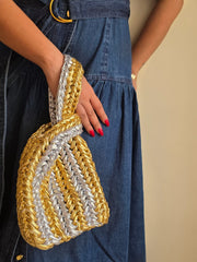 Toffee Gold & Silver - Potli Bag