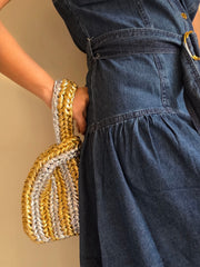 Toffee Gold & Silver - Potli Bag