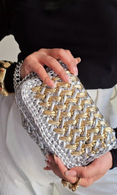 Waffle Silver & Gold - Shoulder Bag