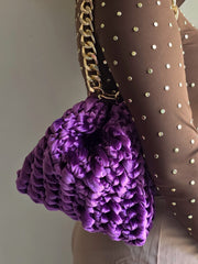 Shell Amethyst- Wrist & Shoulder bag
