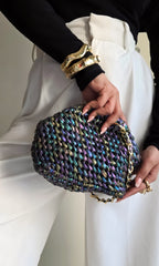 Cloud Holographic Black - Clutch Bag