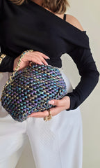 Cloud Holographic Black - Clutch Bag