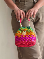 Pyramid Bucket Bag - Dawn