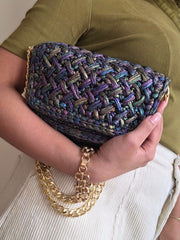 Waffle Holo Black - Shoulder Bag