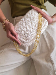 Waffle Holo White - Shoulder Bag