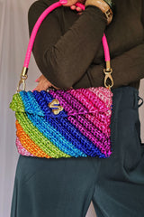 Swirl Rainbow - Clutch Bag