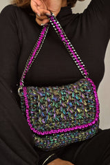 Quiche Holographic Black -Shoulder Bag