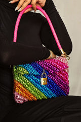 Swirl Rainbow - Clutch Bag