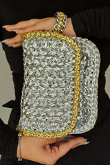 Quiche Silver -Shoulder Bag