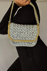 Quiche Silver -Shoulder Bag