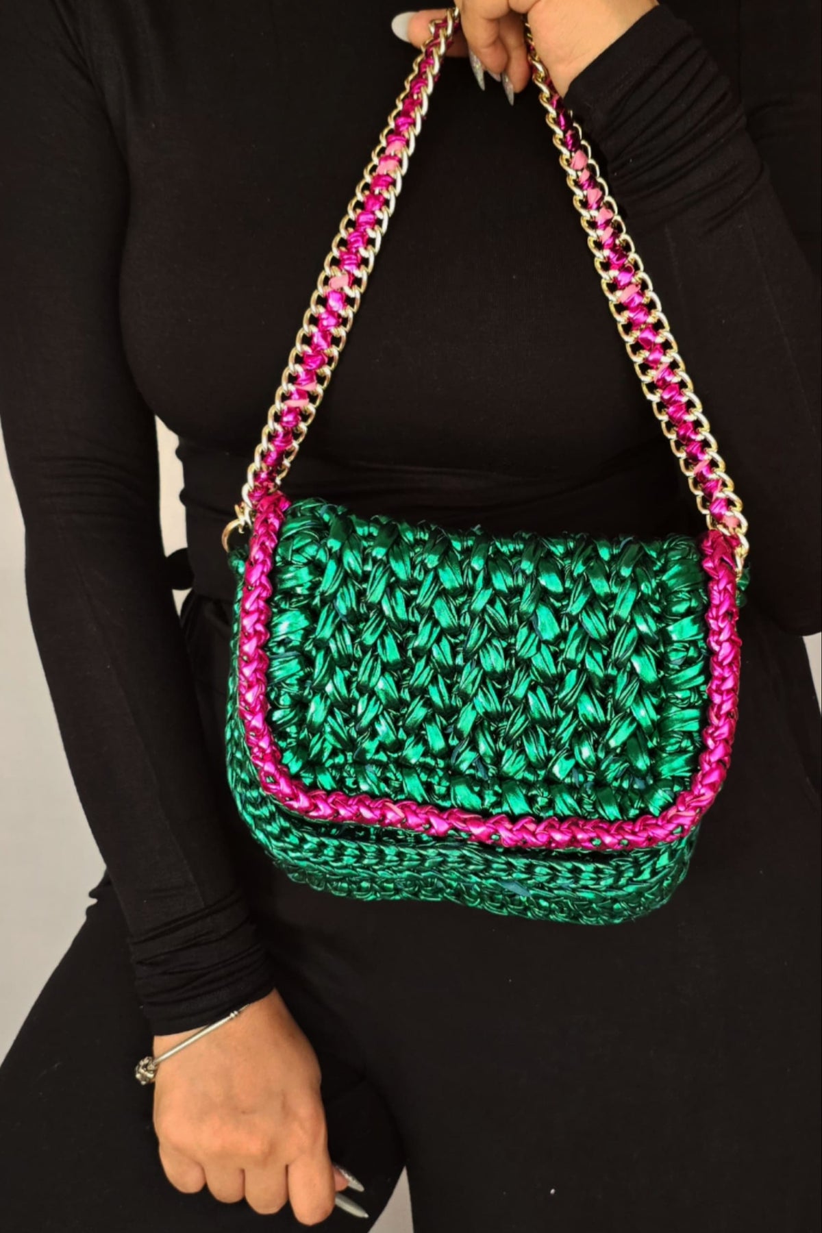 Quiche Emerald -Shoulder Bag