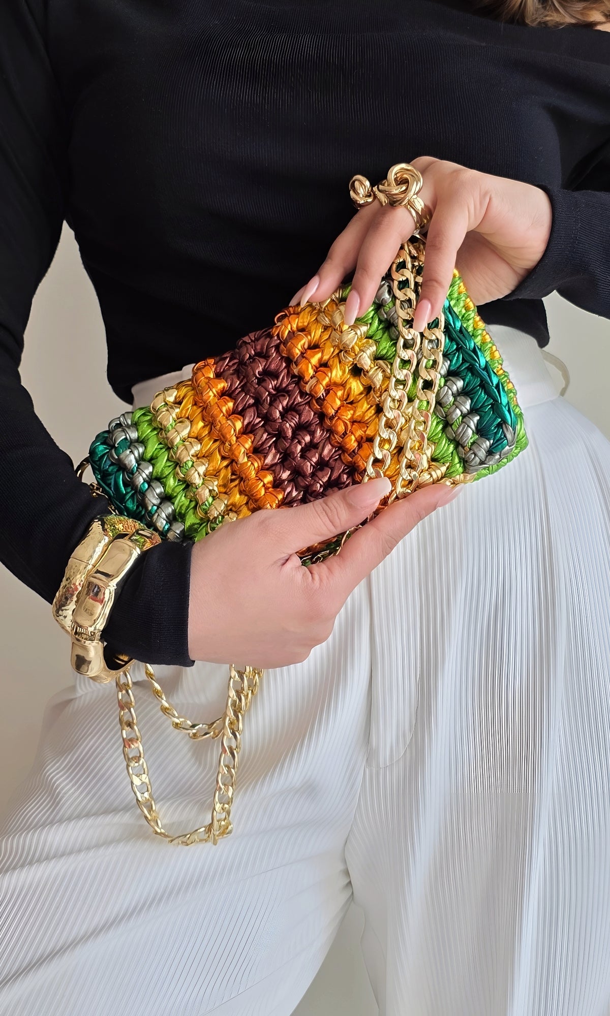 Ripple Green - Shoulder Bag