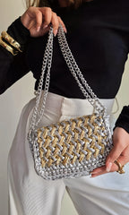 Waffle Silver & Gold - Shoulder Bag