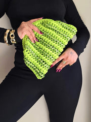 Fan Green - Clutch Bag