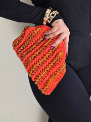 Fan Orange - Clutch Bag