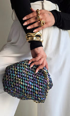 Cloud Holographic Black - Clutch Bag