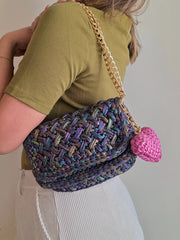Waffle Holo Black - Shoulder Bag