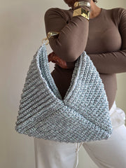 Prism Holo White & Silver - Tote Bag