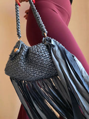 Mane Deep Teal - Fringe Bag