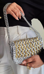 Waffle Silver & Gold - Shoulder Bag