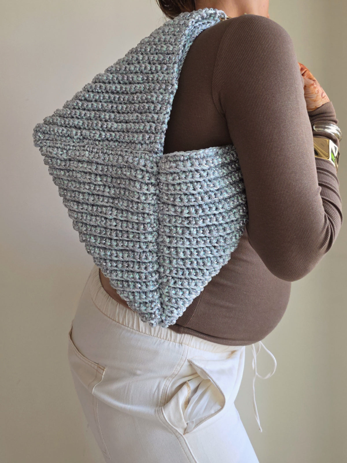 Prism Holo White & Silver - Tote Bag