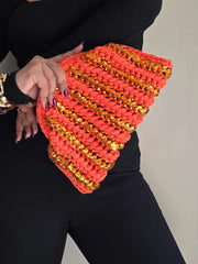Fan Orange - Clutch Bag