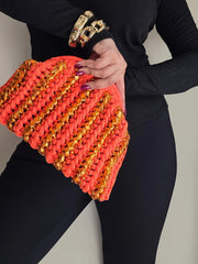 Fan Orange - Clutch Bag
