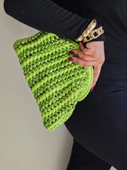 Fan Green - Clutch Bag
