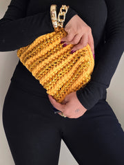 Fan Yellow - Clutch Bag