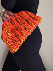 Fan Orange - Clutch Bag
